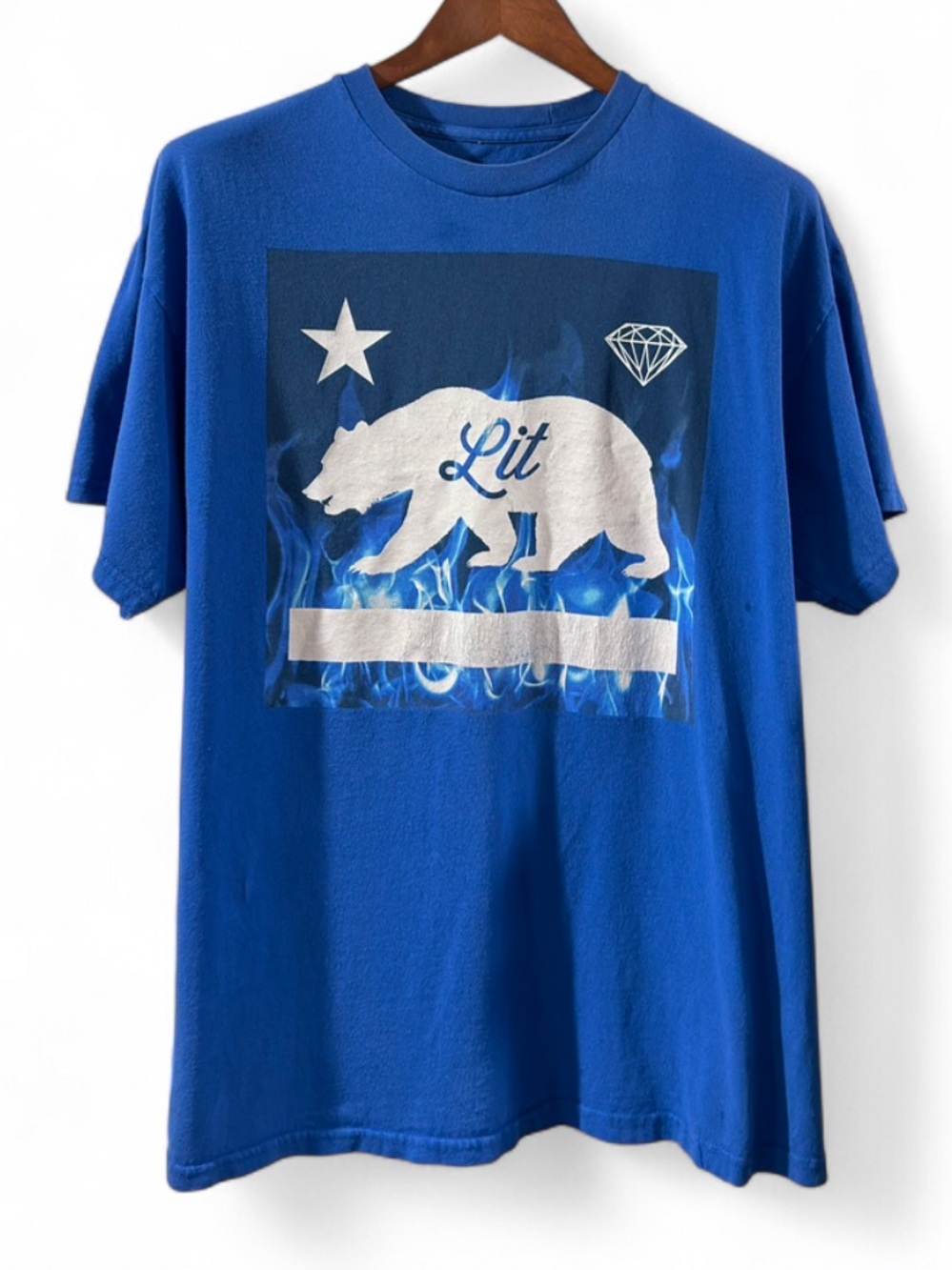 Y2K Lit Bear Graphic T-shirt Size Men’s XL